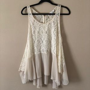 Flowy Lace Tank Top